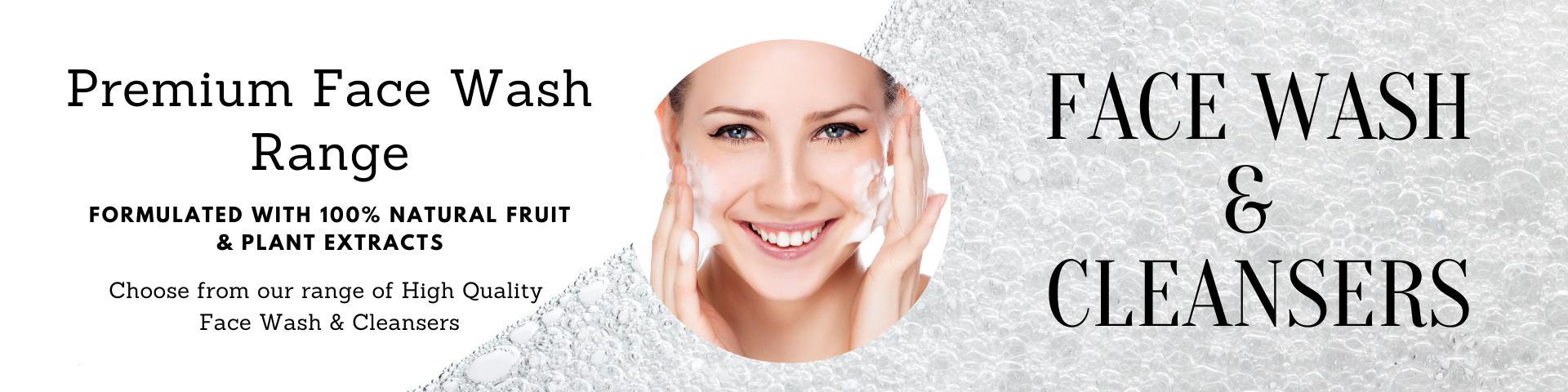 Face Wash And Cleanser Products Banner