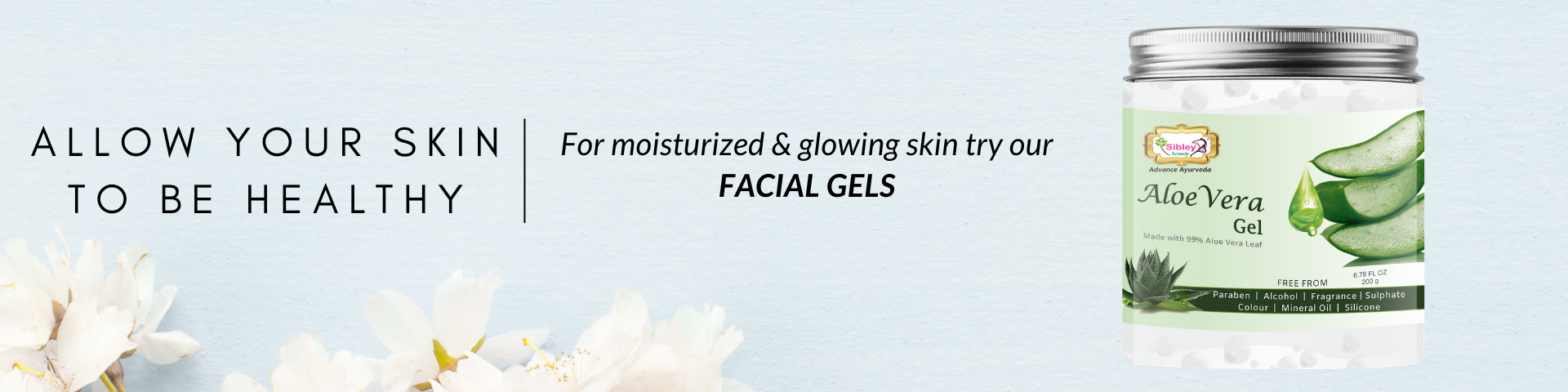 Face Gel Product Banner
